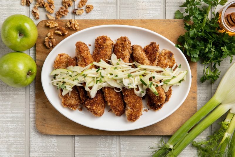 2019-12_Donovan_Honey Walnut Crusted Chicken with Apple Fennel Slaw_FS-1