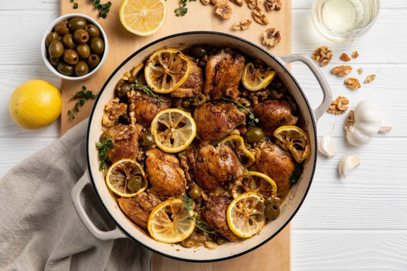 2019-12_Donovan_White Wine Braised Chicken with Green Olives_FS-1v2