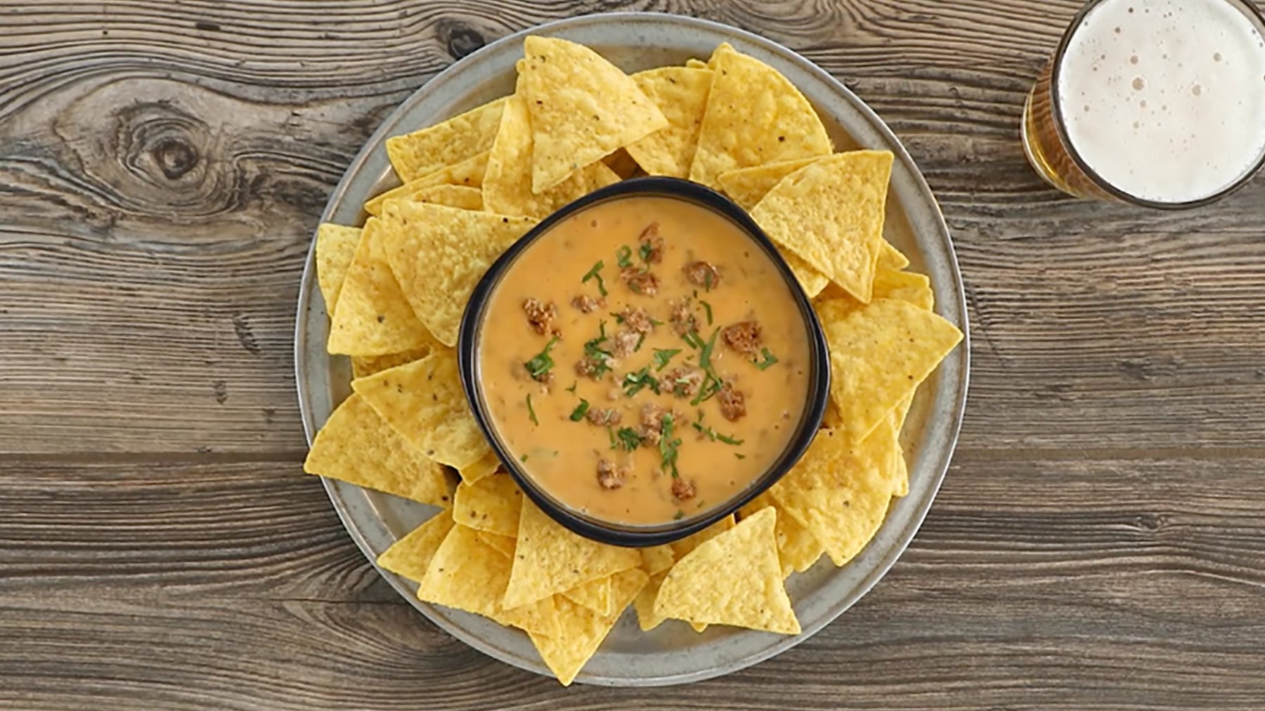 Video Beer & Chorizo Queso Dip Dish Works