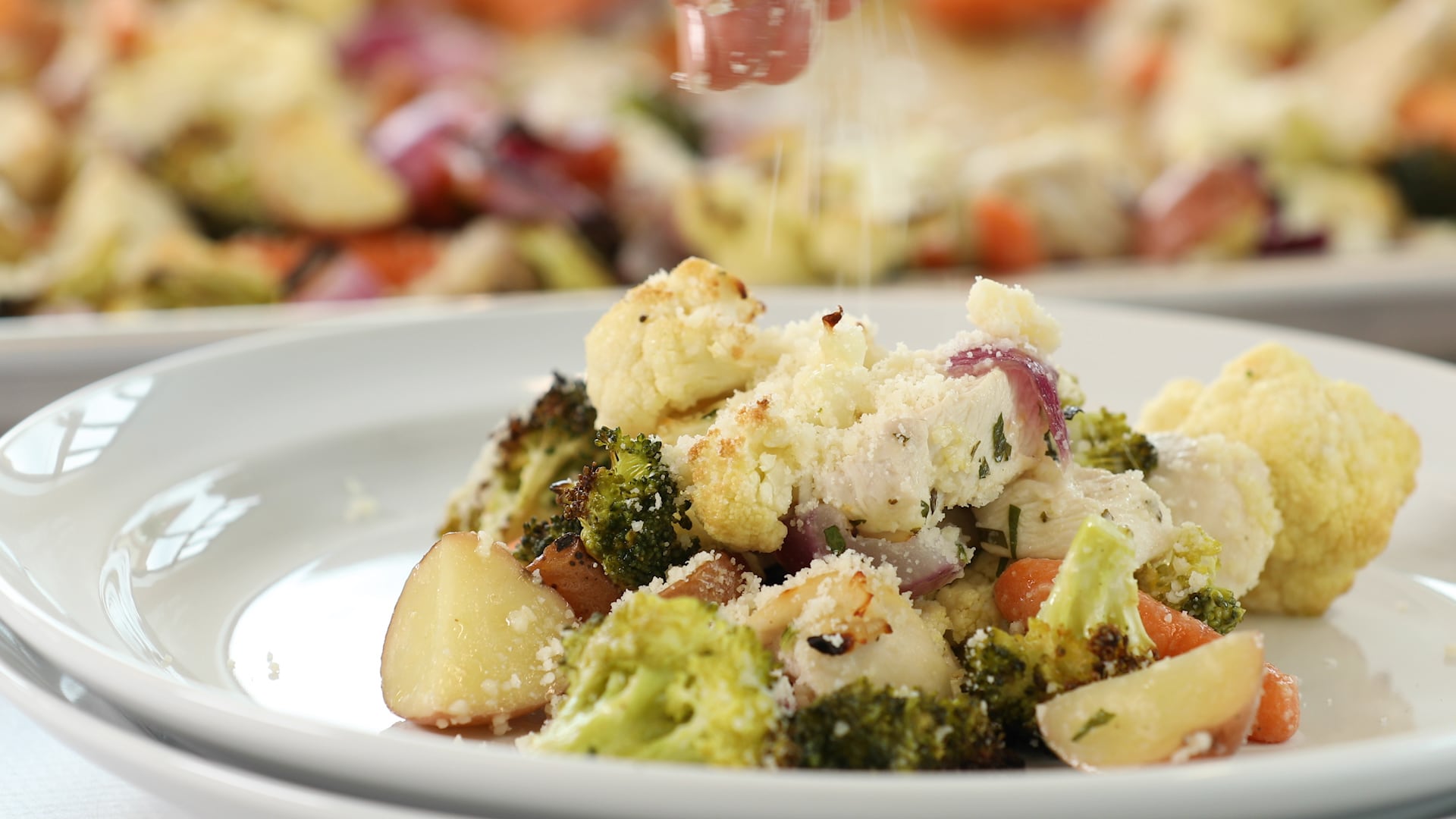 Video Buttermilk Ranch Chicken and Veggies Dish Works