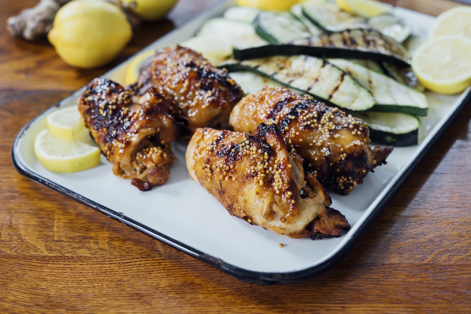 Chicken Legs with Mango Mustard Glaze HERO