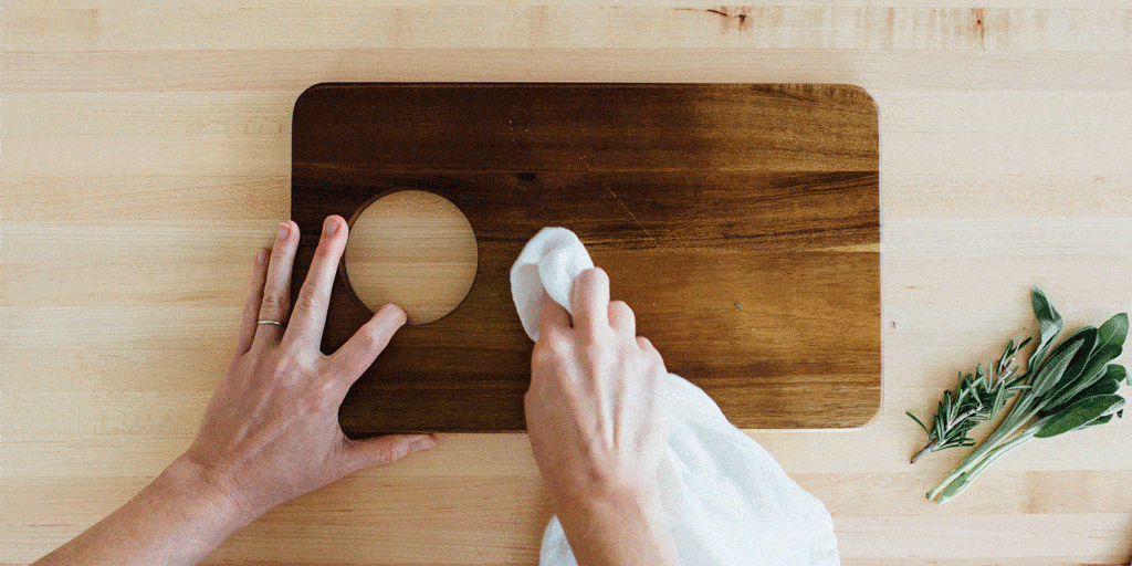 Animated GIF: Cutting Boards - Wood Board Care | Dish Works
