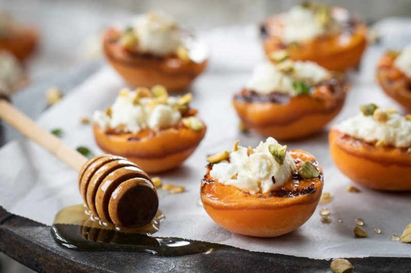 Grilled Goat Cheese Stuffed Apricots 2019-7-25 PAE-1042