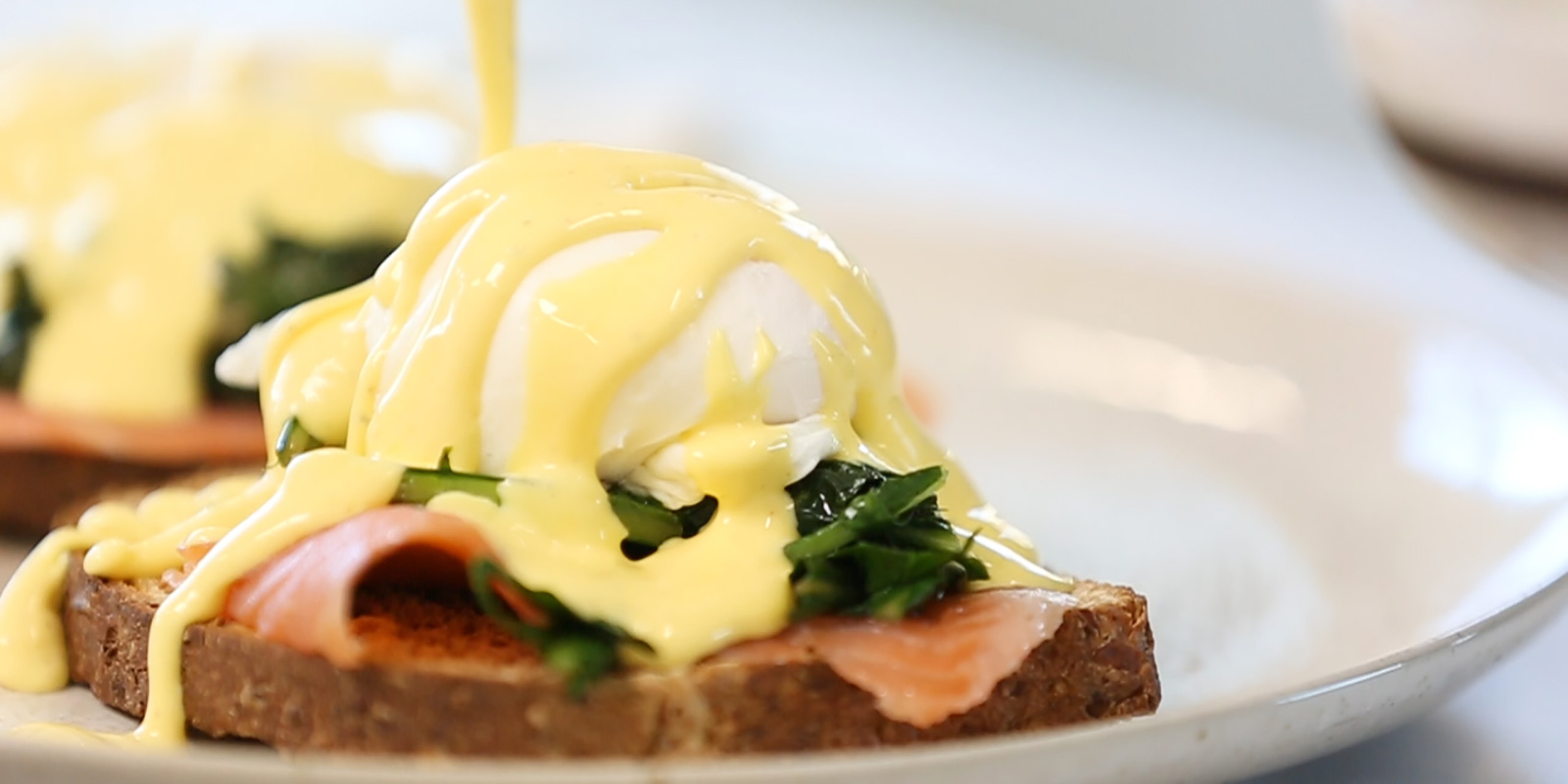 Video Lox Eggs Benedict with Dandelion Greens Dish Works