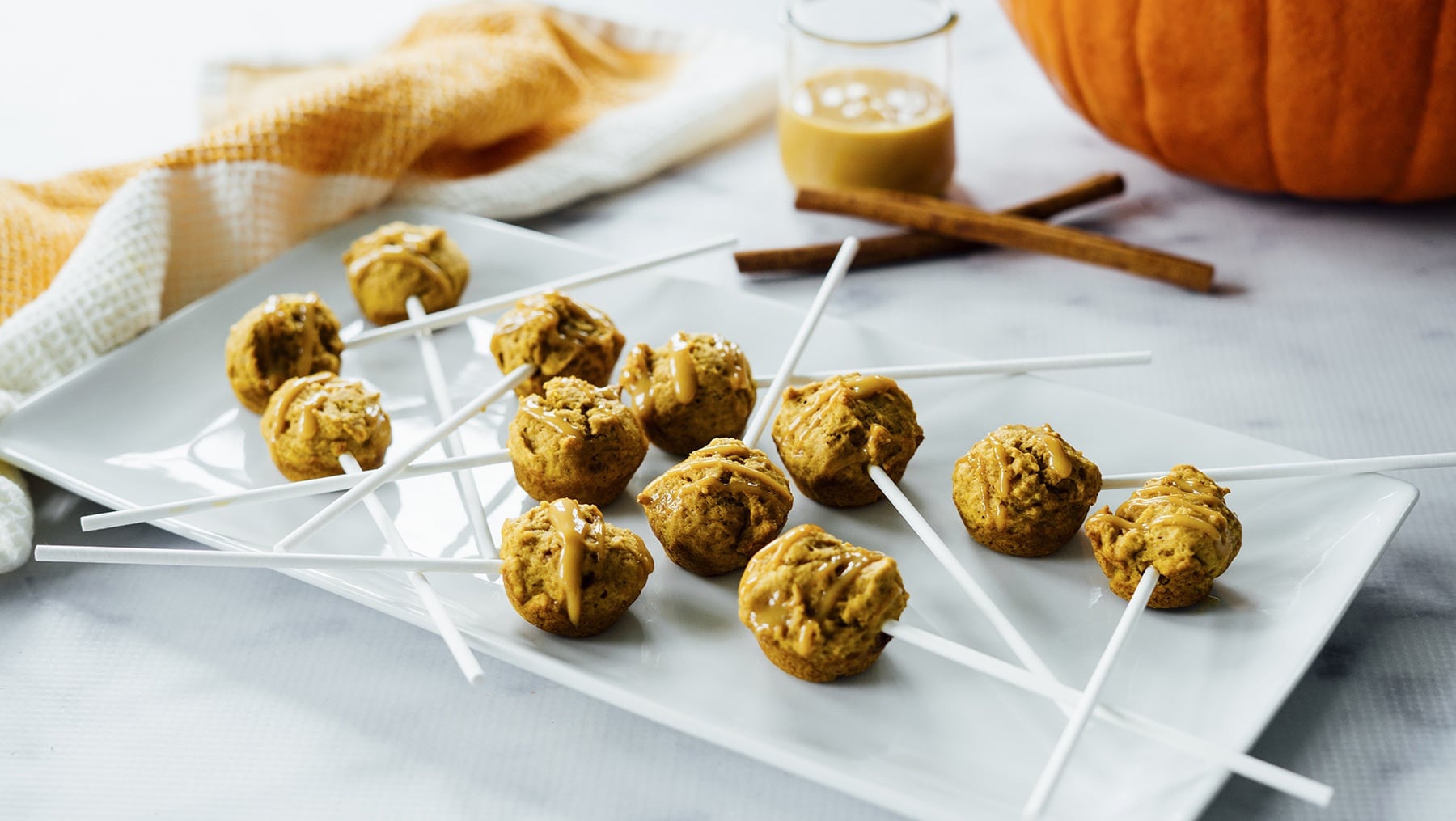 Pumpkin Donut Pops HERO