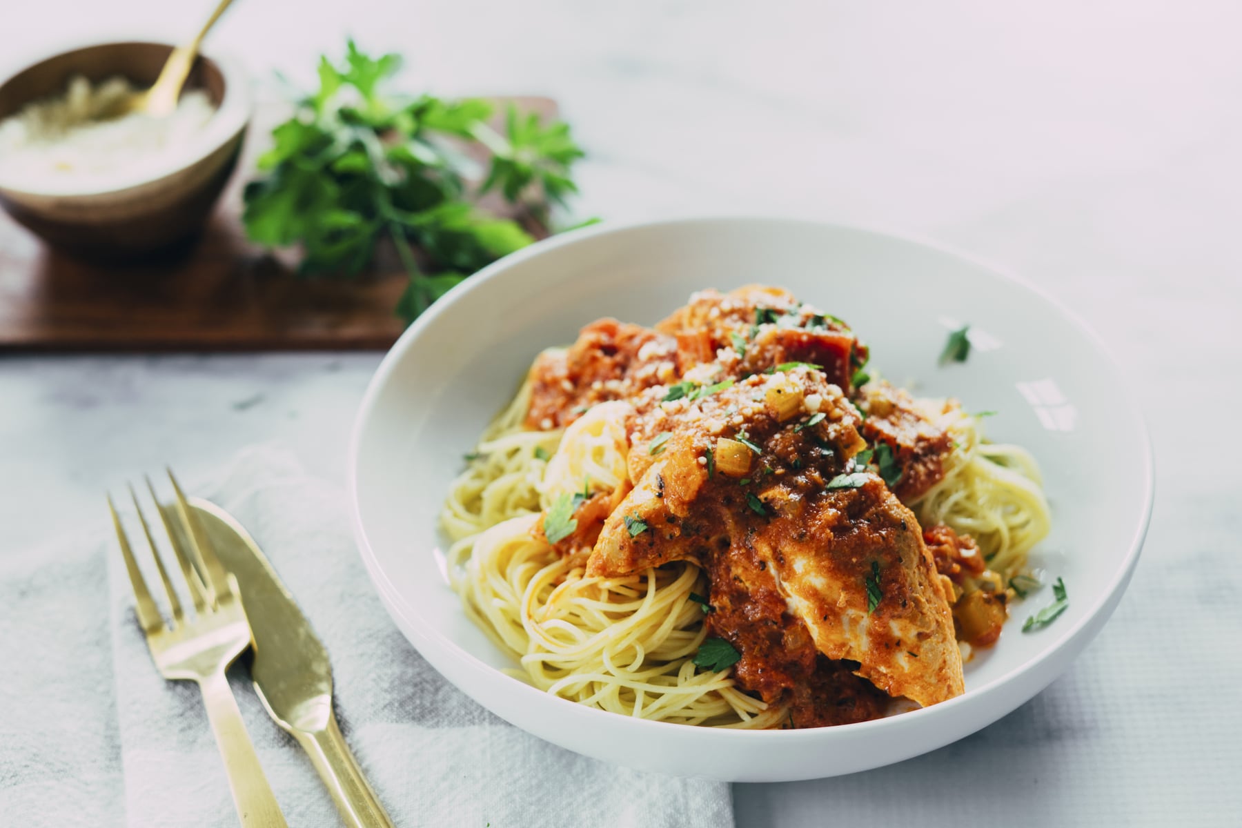 Slow Cooker Vodka Sauce Chicken HERO