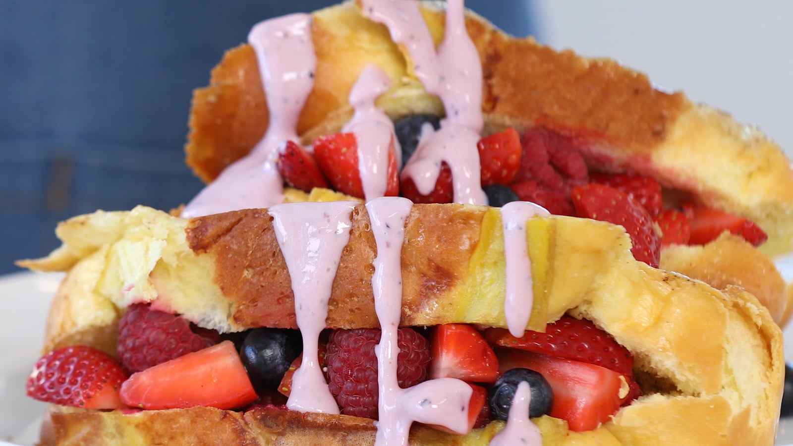 Video Stuffed French Toast with Yogurt Glaze Dish Works