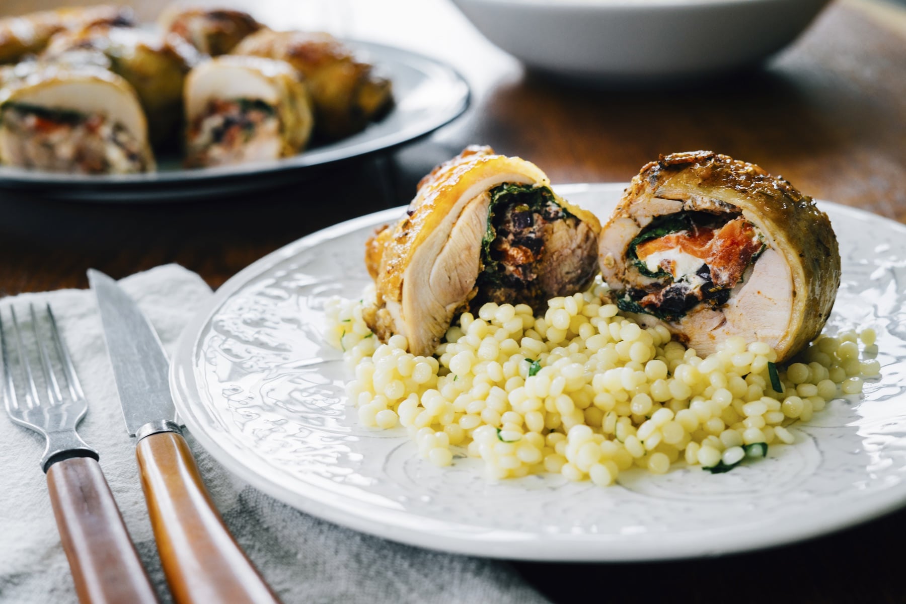 Stuffed Mediterranean Chicken Legs HERO