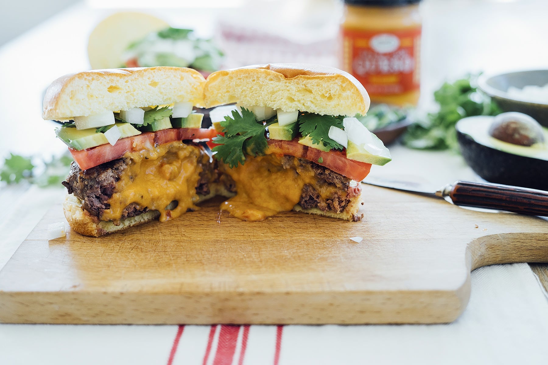 Stuffed Queso Burgers HERO