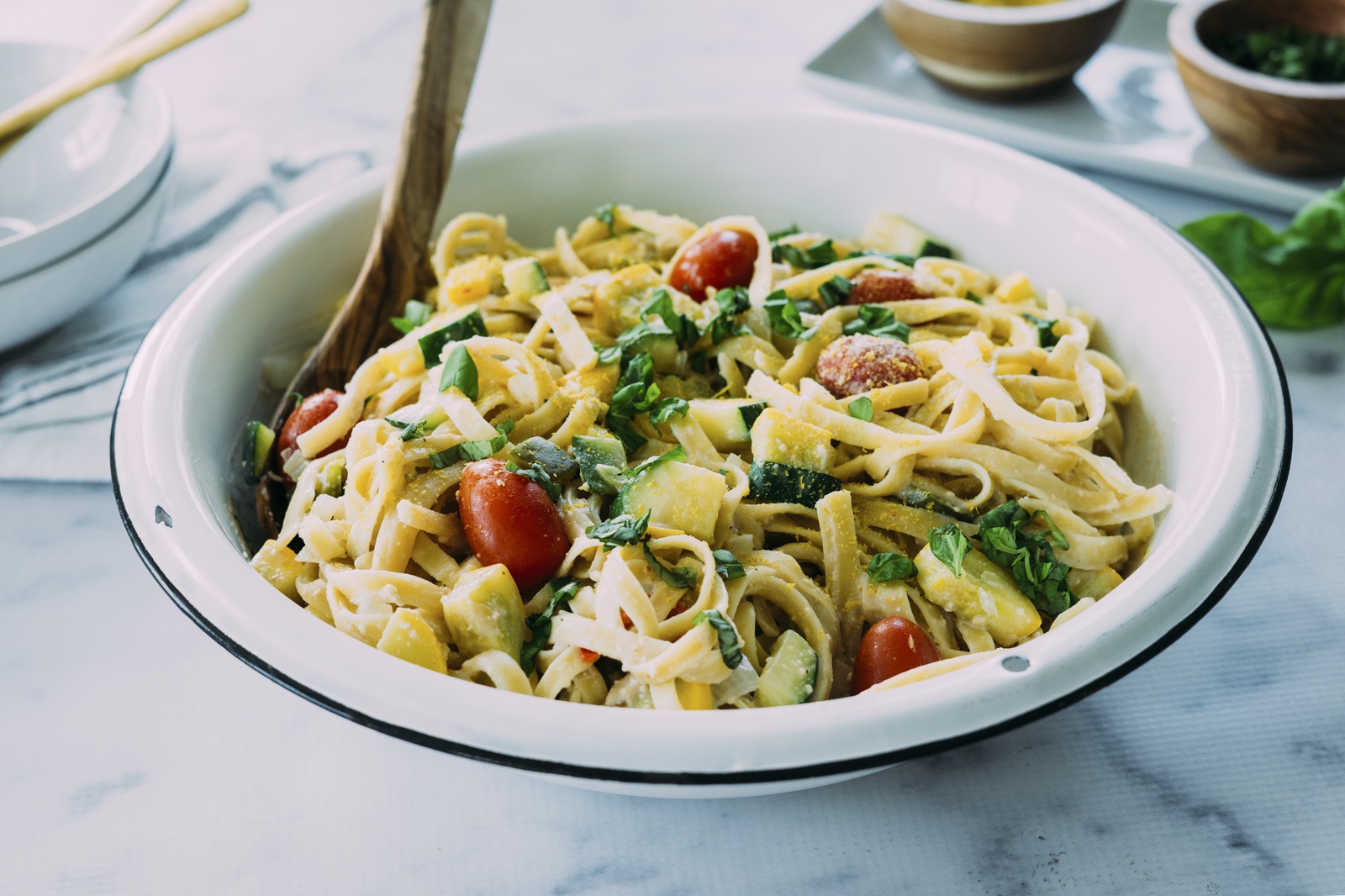 Summer Vegetable Fettucine Alfredo_HERO