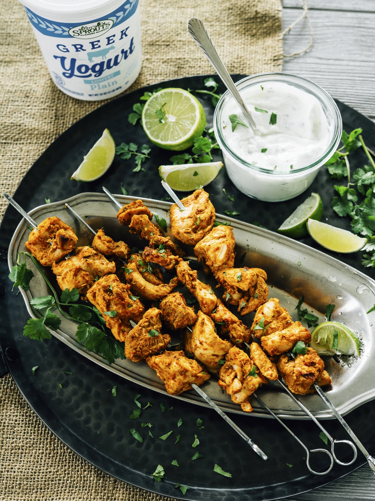 Tandoori Chicken Skewers with Yogurt Sauce_Shot2