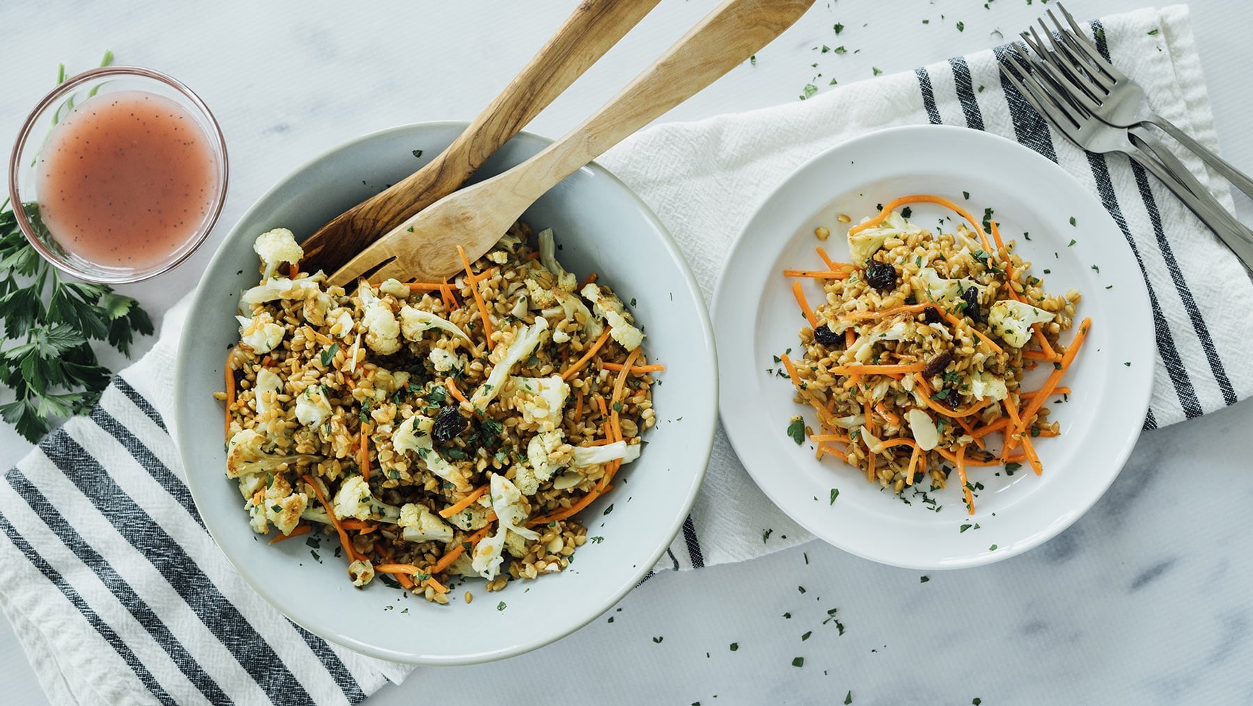 Wheat Berry and Cauliflower Salad HERO