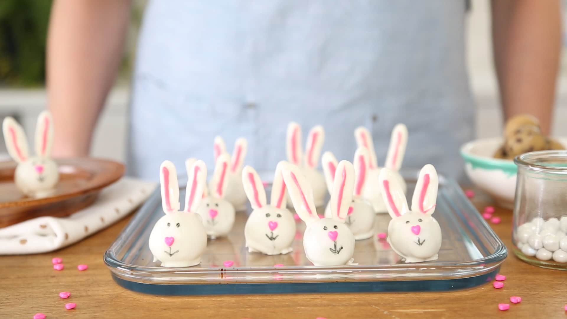 Video Chocolate Chip Cookie Dough Bunny Truffles Dish Works